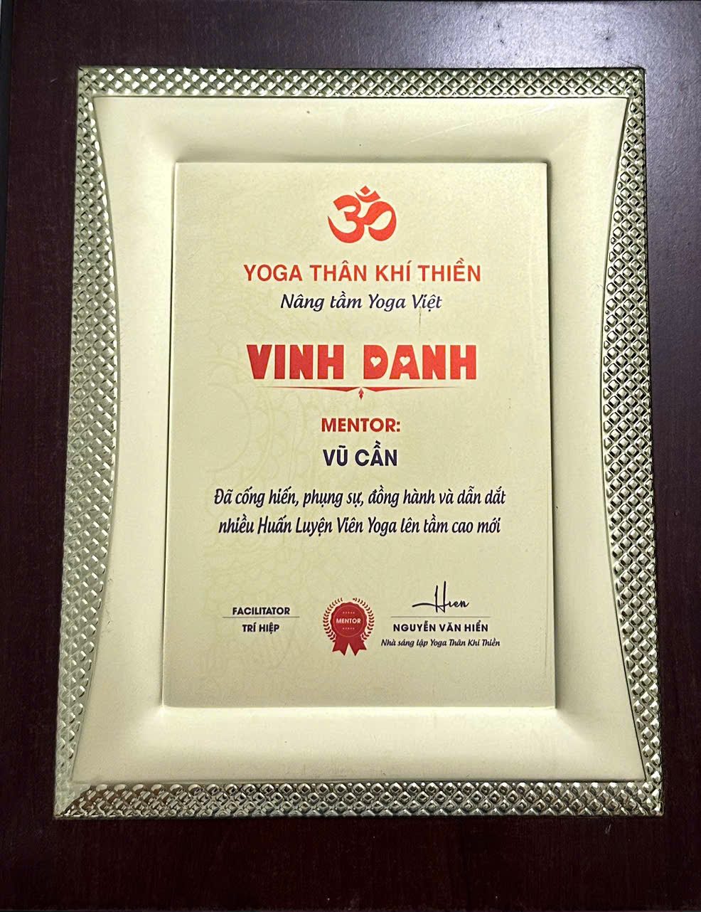Bảng vinh danh Mentor